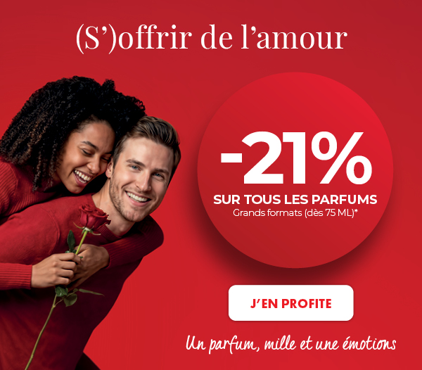-21% sur tous les parfums grands formats